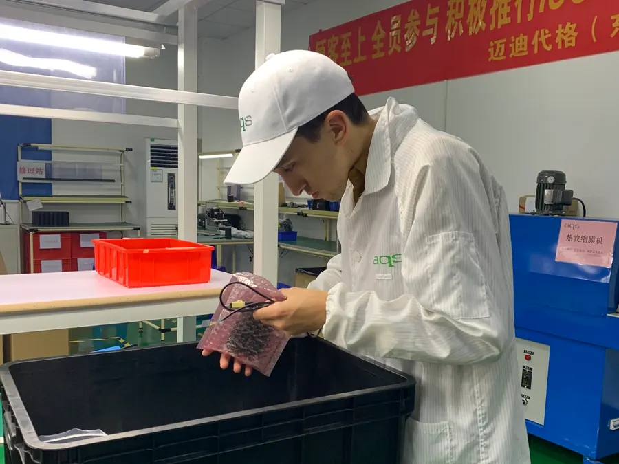 Inspecting units on the factory floor