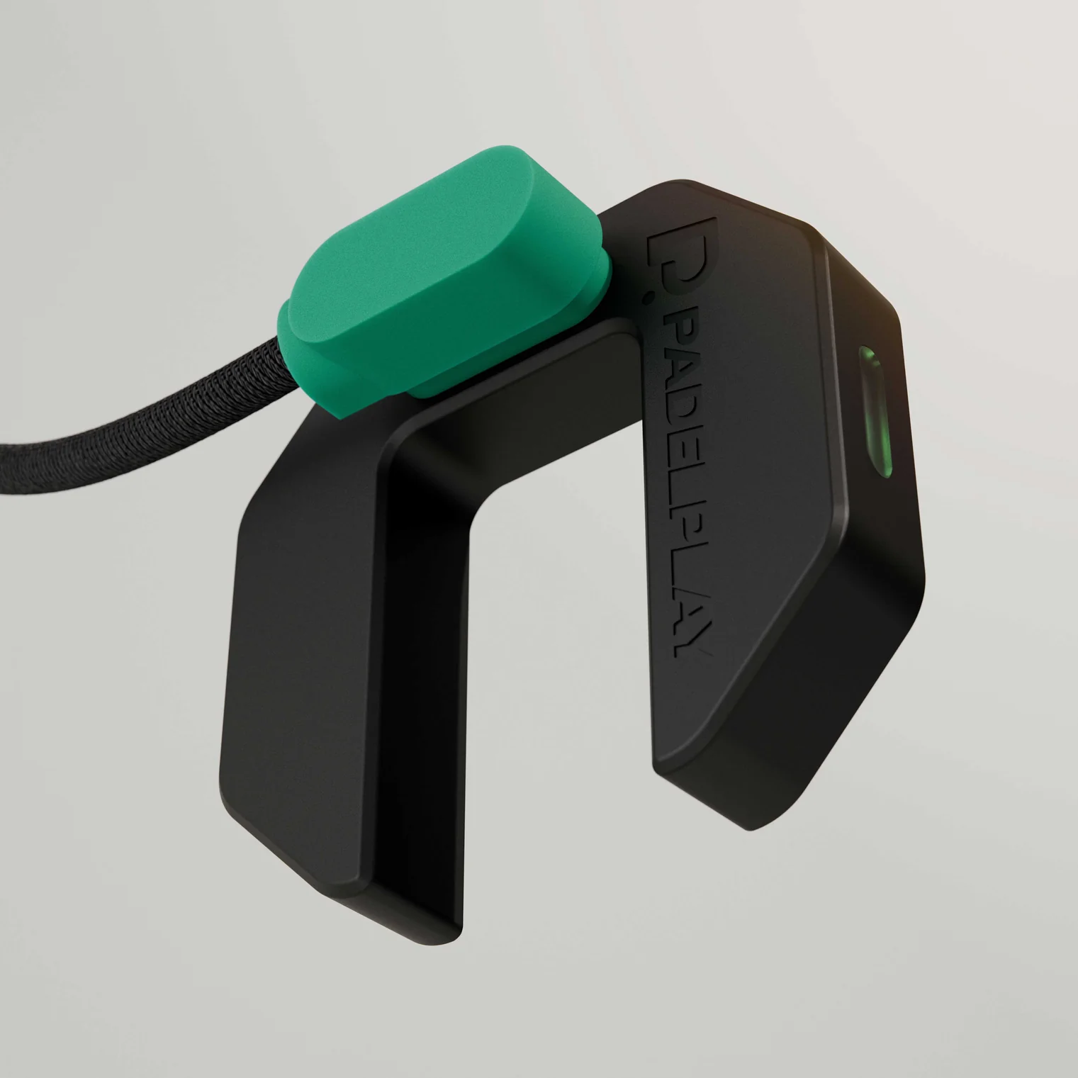 PadelPlay Gen2 sensor with wireless charging dock
